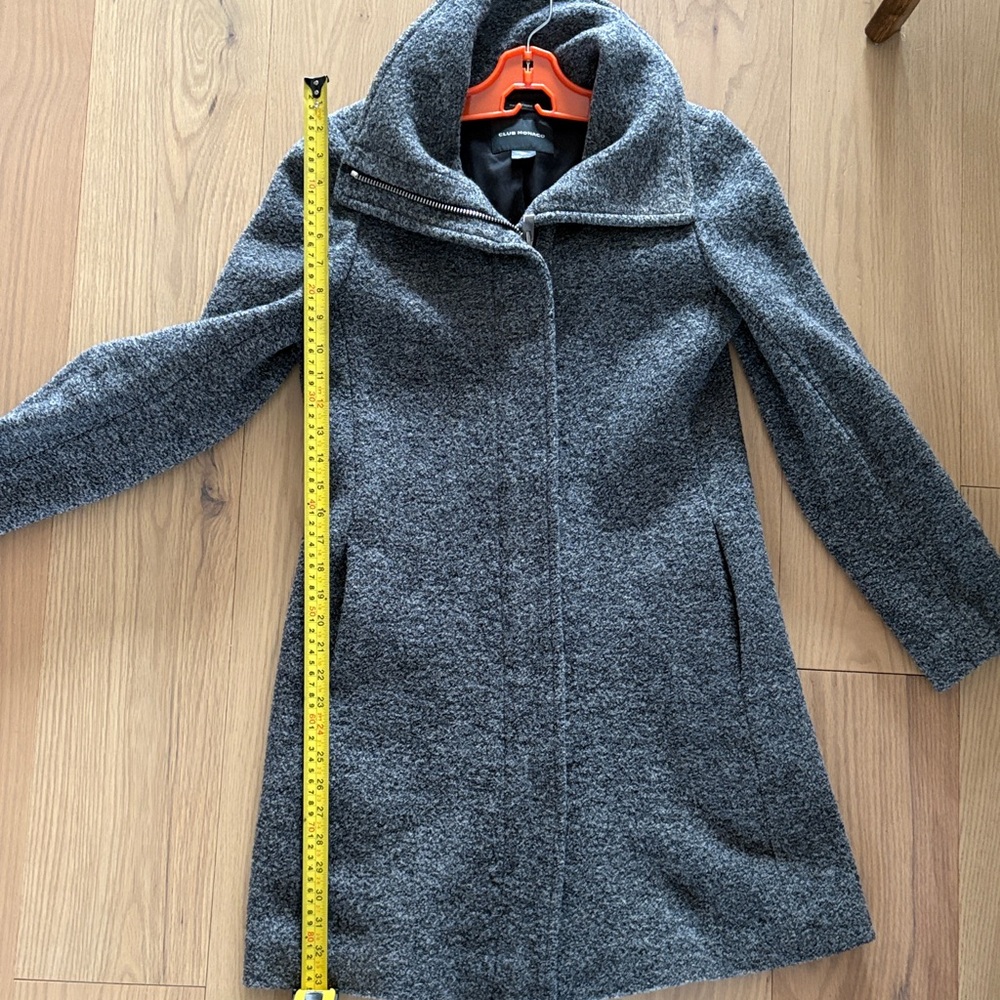 Club Monaco Heather Gray Trench Coat - Picture 6 of 11